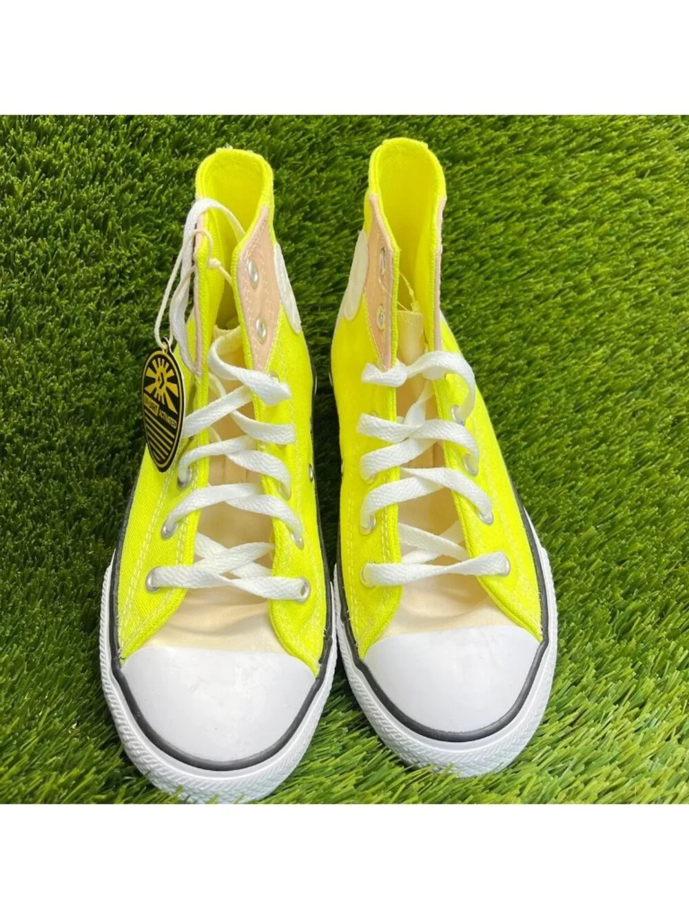 Converse Chuck Taylor All Star Hi Boys Size 3Y Yellow Athletic Shoes Sneakers
